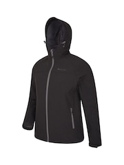 Mountain Warehouse Black Exodus Mens Showerproof Softshell - Image 2 of 5
