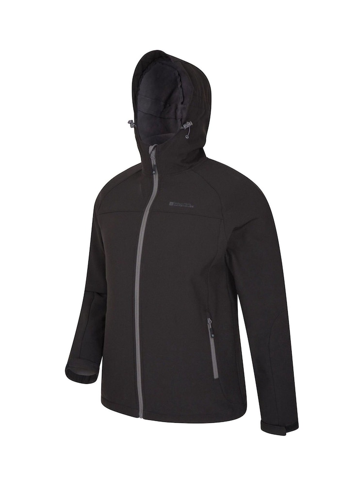 Mountain Warehouse Black Exodus Mens Showerproof Softshell - Image 2 of 5