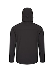 Mountain Warehouse Black Exodus Mens Showerproof Softshell - Image 3 of 5