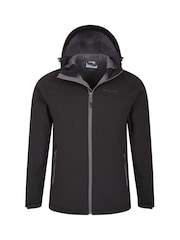 Mountain Warehouse Black Exodus Mens Showerproof Softshell - Image 5 of 5