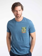 Weird Fish Blue The World Carp 26 Back Print Artist T-Shirt - Image 2 of 6