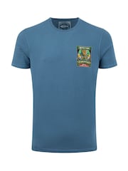 Weird Fish Blue The World Carp 26 Back Print Artist T-Shirt - Image 5 of 6