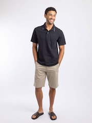 Weird Fish Blue Powell Textured Polo Shirt - Image 3 of 7