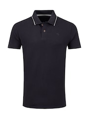 Weird Fish Blue Powell Textured Polo Shirt - Image 6 of 7