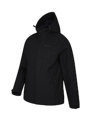 Mountain Warehouse Black and Grey Exodus Mens Showerproof Softshell - Image 4 of 5