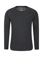 Mountain Warehouse Black Talus Mens Long Sleeved Thermal Top - Image 1 of 4