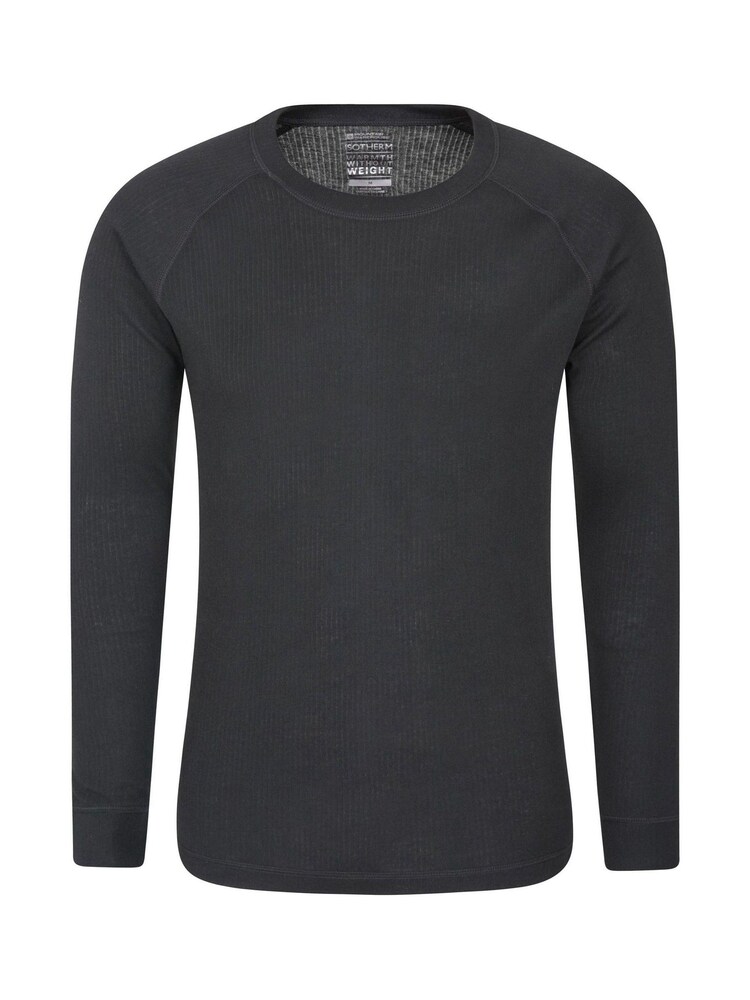Mountain Warehouse Black Talus Mens Long Sleeved Thermal Top - Image 1 of 4