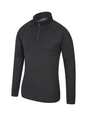 Mountain Warehouse Black Talus Mens Zip Neck Thermal Top - Image 3 of 5