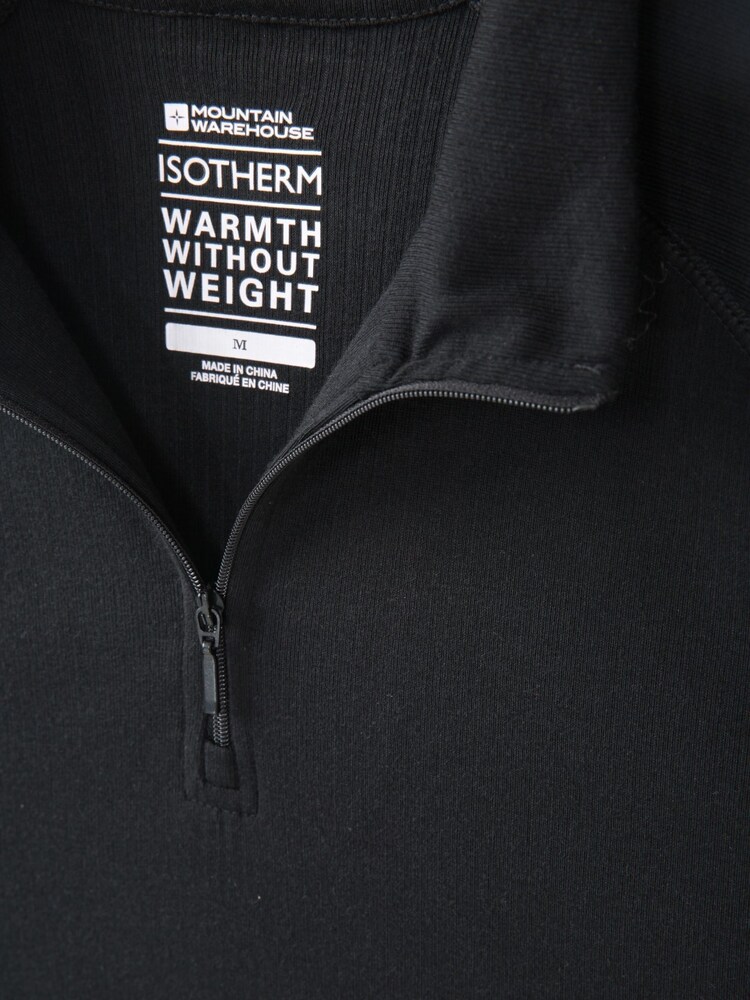 Mountain Warehouse Black Talus Mens Zip Neck Thermal Top - Image 5 of 5