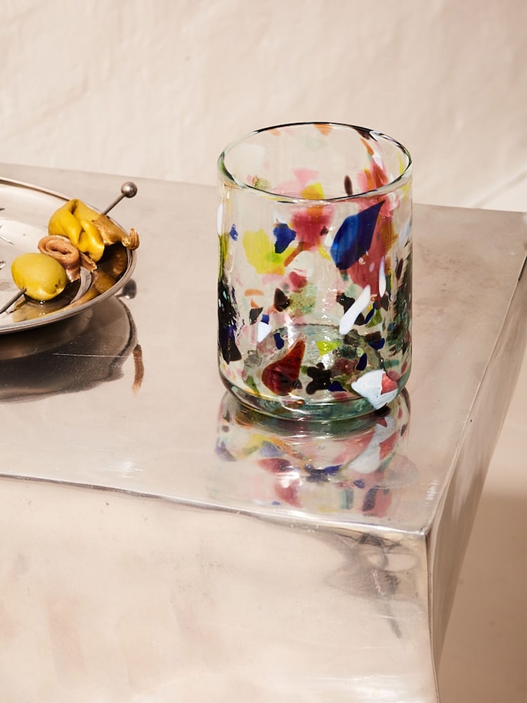 LATE AFTERNOON Multi Colour Glass Tumbler - Image 1 of 5 LATE AFTERNOON Multi Colour Glass Tumbler - Image 1 of 5