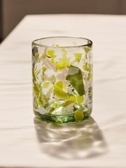 LATE AFTERNOON Jardin Green Glass Tumbler - Image 3 of 6