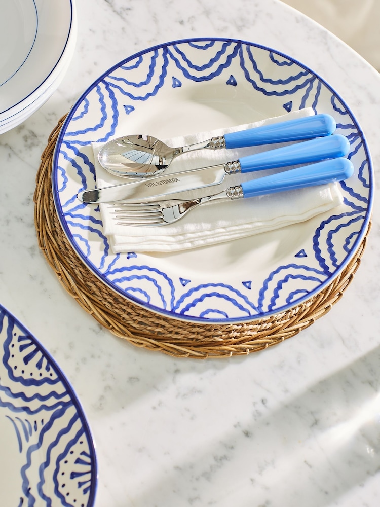 LATE AFTERNOON Blue Dinner Plate - Image 2 of 7