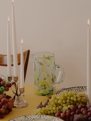 LATE AFTERNOON Jardin Green Glass Jug - Image 1 of 6
