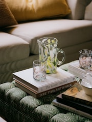 LATE AFTERNOON Jardin Green Glass Jug - Image 2 of 6