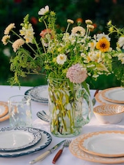 LATE AFTERNOON Blanco White Glass Jug - Image 1 of 5