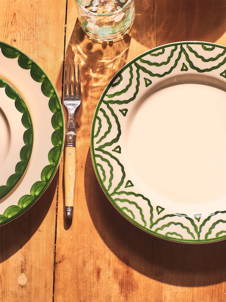 LATE AFTERNOON Green Dinner Plate - Image 2 of 7