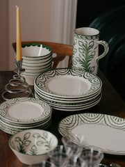 LATE AFTERNOON Green Dinner Plate - Image 4 of 7
