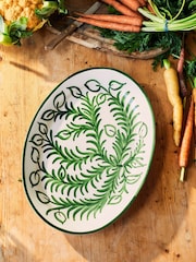 LATE AFTERNOON Green Serving Platter - Image 1 of 6