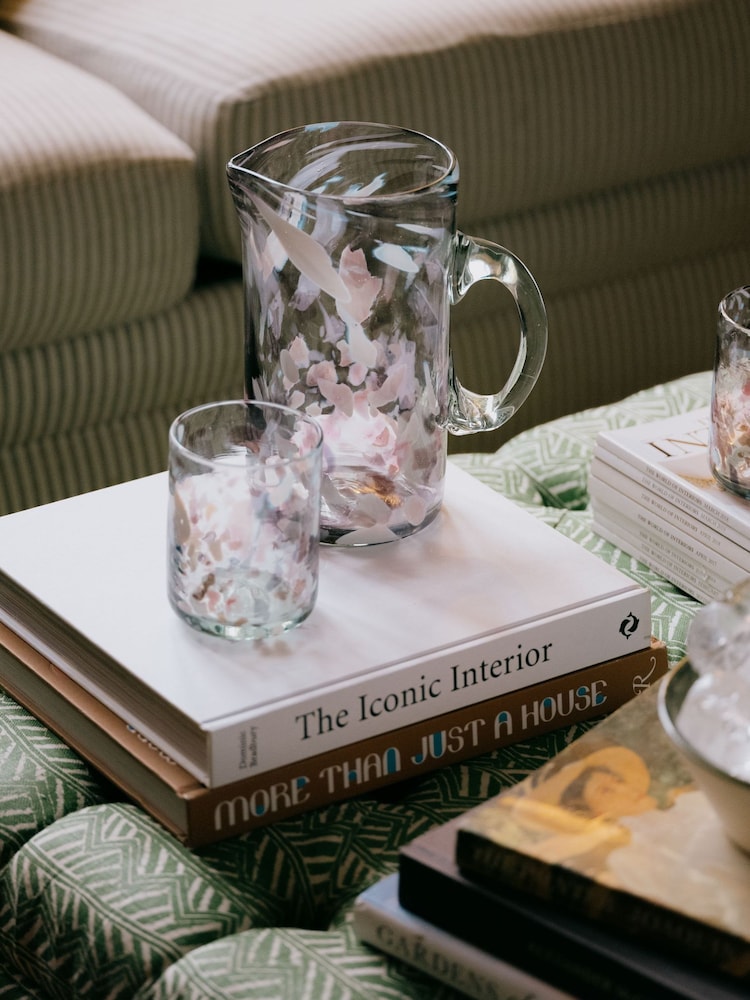 LATE AFTERNOON Morada Pink Glass Jug - Image 2 of 3 LATE AFTERNOON Morada Pink Glass Jug - Image 2 of 3