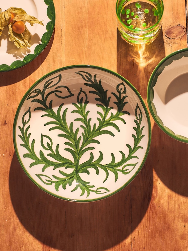 LATE AFTERNOON Green Vina Large Bowl - Image 1 of 5