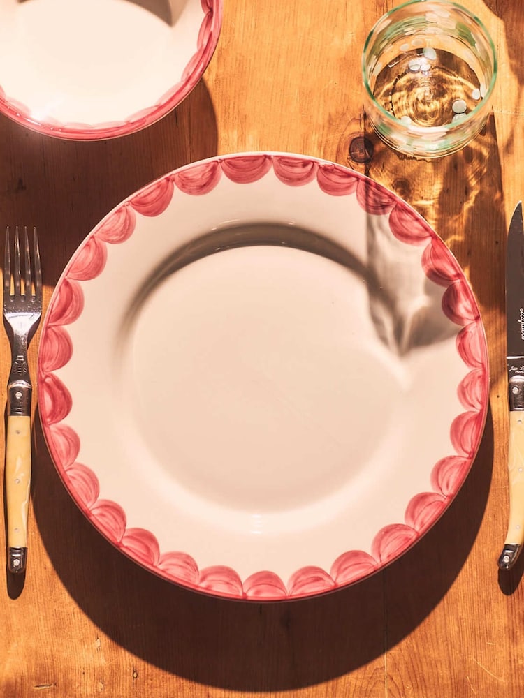 LATE AFTERNOON Pink Dinner Plate - Image 1 of 4 LATE AFTERNOON Pink Dinner Plate - Image 1 of 4
