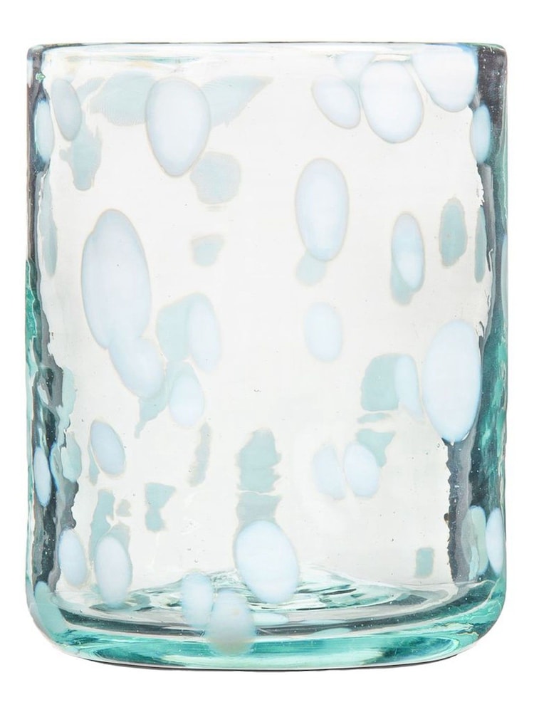 LATE AFTERNOON Blanco White Glass Tumbler - Image 5 of 5 LATE AFTERNOON Blanco White Glass Tumbler - Image 5 of 5