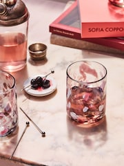 LATE AFTERNOON Morada Pink Glass Tumbler - Image 1 of 6