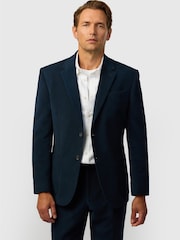 Ted Baker Tailoring Fit Navy Moleskin Jacket - Imagem 1 de 2