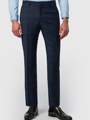 Ted Baker Tailoring Slim Fit Hopsack Check Trousers - Imaginea 1 din 2
