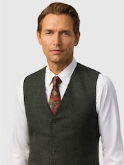 Ted Baker Tailoring Fit Texture Puppytooth Waistcoat - Attēls 2 no 2