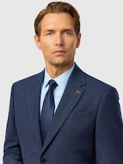 Ted Baker Tailoring Navy Blue Fit Texture Puppytooth Jacket - Image 4 of 4