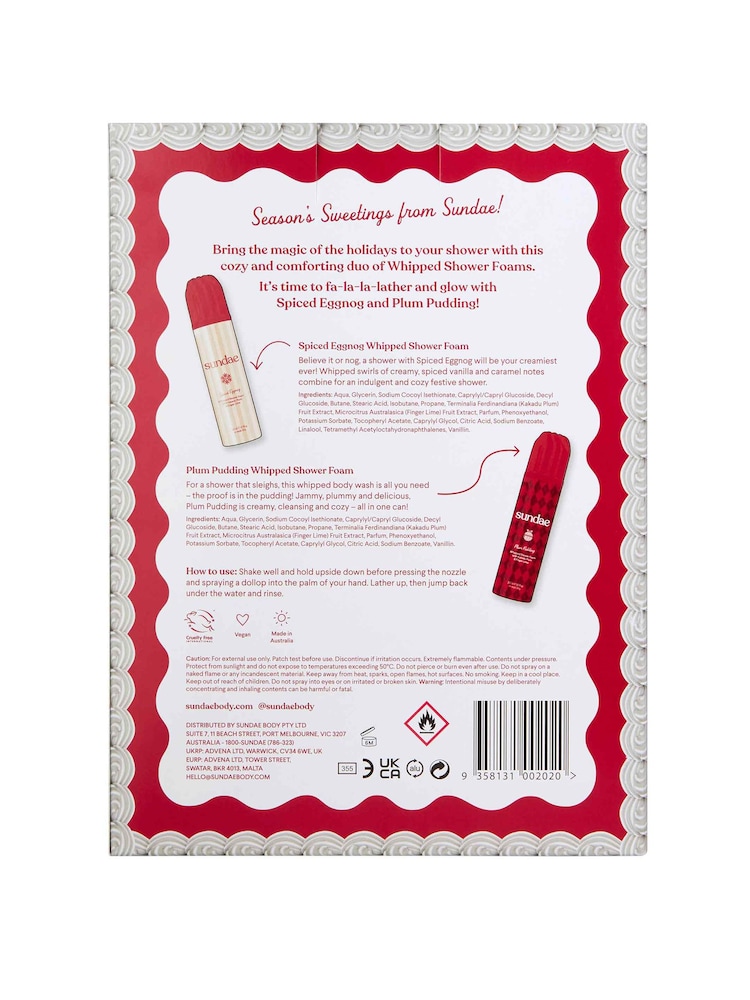 Sundae Season Sweetenings Plum Pudding/Spiced Eggnog Gift Set - Image 2 of 4 Sundae Season Sweetenings Plum Pudding/Spiced Eggnog Gift Set - Image 2 of 4