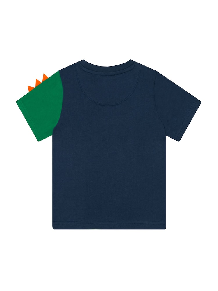 Harry Bear Blue Dinosaur T-Shirt - Image 2 of 5 Harry Bear Blue Dinosaur T-Shirt - Image 2 of 5