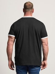 BadRhino Big & Tall Black Ringer T-Shirt - Image 2 of 4