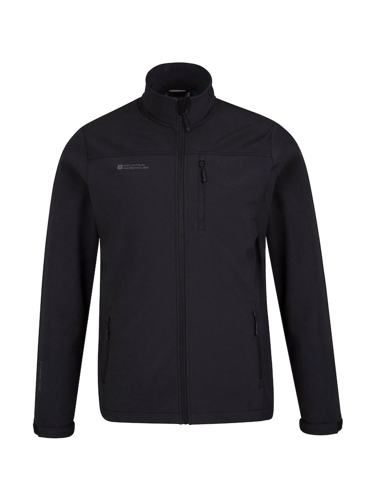Mountain Warehouse Black Grasmere Mens Showerproof Softshell - Image 1 of 4