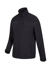 Mountain Warehouse Black Grasmere Mens Showerproof Softshell - Image 3 of 4