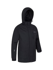 Mountain Warehouse Black Glacier Ii Extreme Mens Waterproof Long Jacket - Image 2 of 5