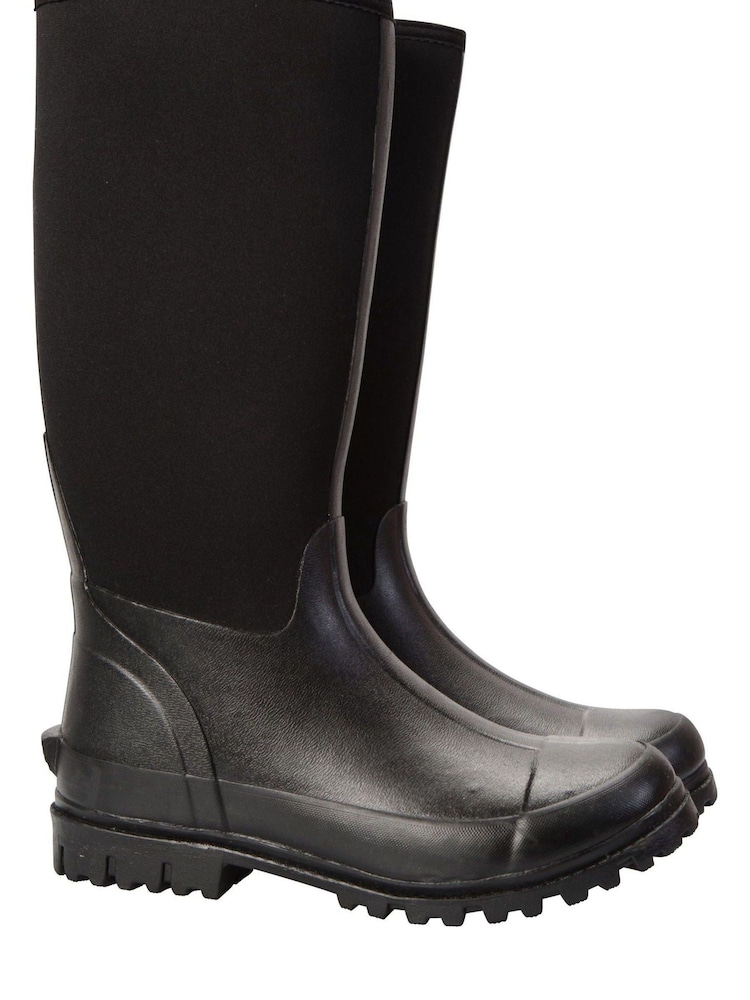 Mountain Warehouse Black Neoprene Mucker Mens Long Walking Boots - Image 2 of 5