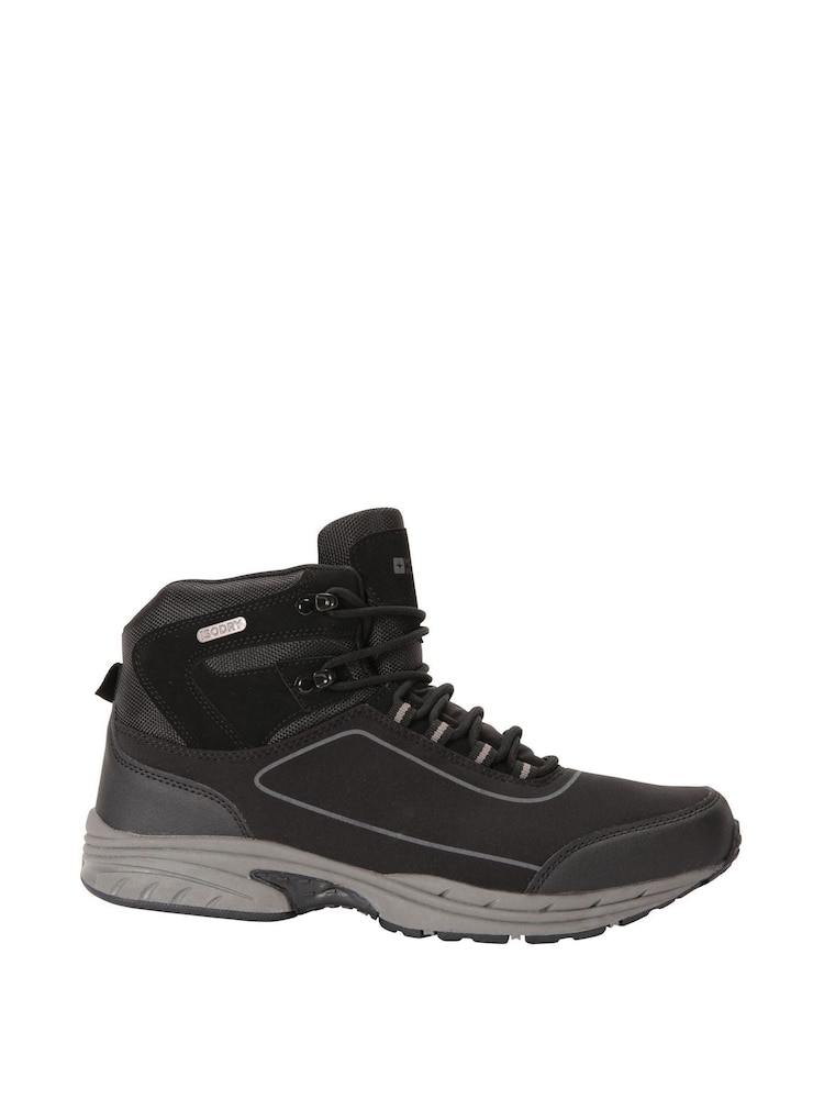 Mountain Warehouse Black and Grey Ramble Mens Waterproof Softshell Walking Boots - Image 1 of 5