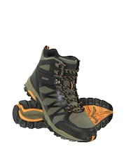 Mountain Warehouse Khaki Green Trekker Ii Waterproof Mens Softshell Walking Boots - Image 3 of 5