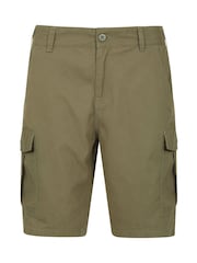 Mountain Warehouse Khaki Green Lakeside Mens Cargo Shorts - Image 1 of 5