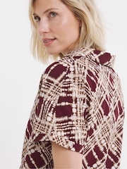 JD Williams White Collar Detail Short Sleeve Tunic Top - Image 4 of 4