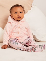 Lipsy Pink Quilted Jacket (0-6yrs) - Image 5 of 6