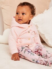 Lipsy Pink Quilted Jacket (0-6yrs) - Image 6 of 6