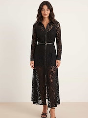 Style Cheat Black Lace Daphne Dress - Image 1 of 4