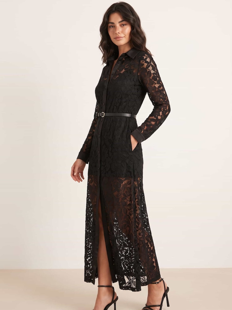 Style Cheat Black Lace Daphne Dress - Image 2 of 4 Style Cheat Black Lace Daphne Dress - Image 2 of 4