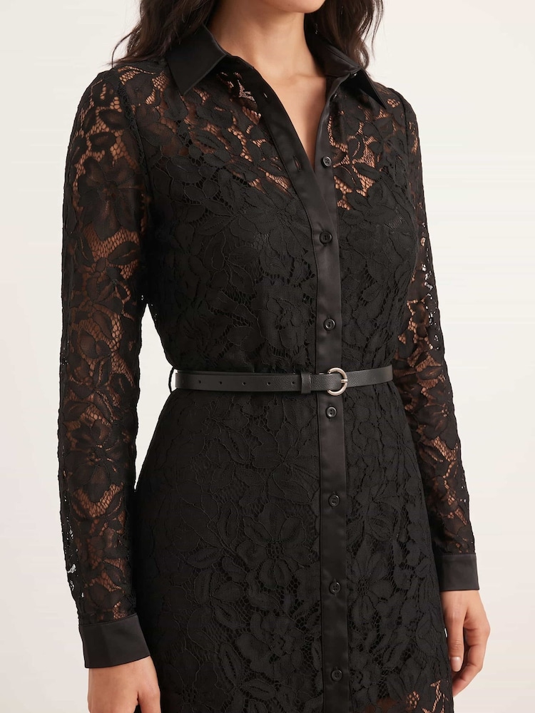 Style Cheat Black Lace Daphne Dress - Image 4 of 4 Style Cheat Black Lace Daphne Dress - Image 4 of 4