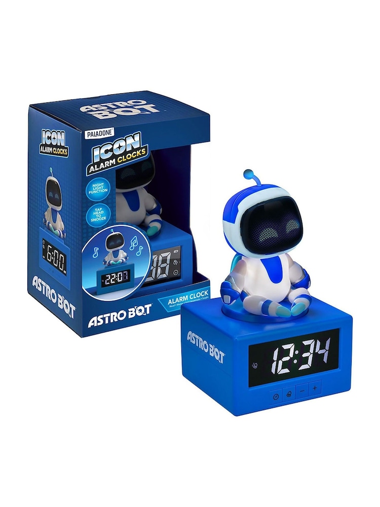 Paladone Multicolor Astro Bot Icon Alarm Clock - Image 1 of 5 Paladone Multicolor Astro Bot Icon Alarm Clock - Image 1 of 5