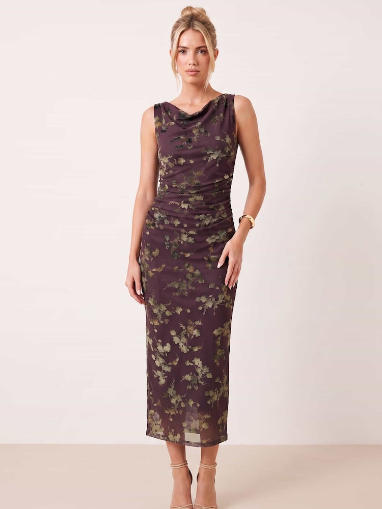 Style Cheat Velvet Mesh Assymetric Dress - Attēls 1 no 5