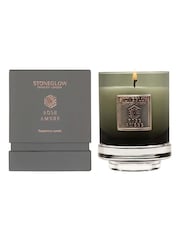 Stoneglow Clear Metallique Collection Rose Ambre Tumbler Scented Candle - Image 1 of 1